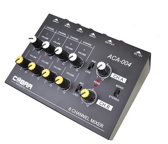 8 Channel Line Mixer 